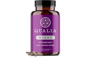 NEUROHACKER COLLECTIVE Qualia Night Sleep Aid | Non-Habit Forming | Science-Backed Supplement for Deep Refreshing Sleep | Melatonin-Free, Vegan, Non-GMO, Gluten-Free 80 Count | (1 Month Supply)