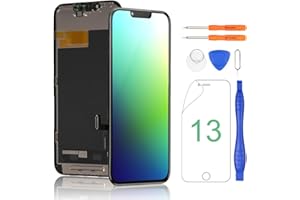 Yodoit for iPhone 13 Screen Replacement LCD Kit COF FHD Display A2482, A2631, A2634 3D Touch Digitizer Glass Assembly with 6.1 Inch Repair Tool