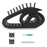 39.4inch Drag Chain Cable Carrier Open Type R28 Wire Cable Chain for CNC Router Mill and 3D Printer,Extra 2 Pair End Connectors,1pc Screwdriver,9 Screws (15x30)