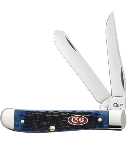 Amazon.com : Case WR XX Pocket Knife Navy Blue Jigged Bone Medium