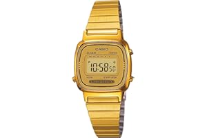 Casio Women's LA670WGA-9 Gold Stainless-Steel Quartz Watch with Digital Dial