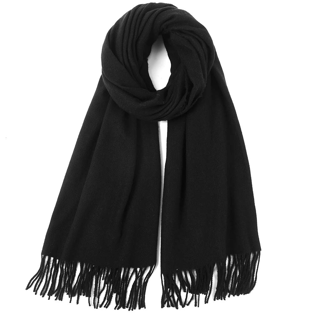 CARESEEN Solid Womens Large Soft Pashmina Scarf Cashmere Feel Shawls Wrap Stole Warm Winter Scarves CARESEEN Solid Womens Large Soft Pashmina Scarf Cashmere Feel Shawls Wrap Stole Warm Winter Scarves