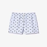 Lacoste Mens Crocodile Print Swim Trunks