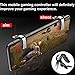 Mobile Game Controller [Upgrade Version] Mobile Gaming Trigger for PUBG/Fortnite/Rules of Survival Gaming Grip and Gaming Joysticks for 4.5-6.5inch Android iOS Phone (1Pair+1Gamepad)thumb 2