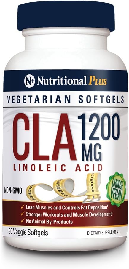 Nutritional Plus Cla 1200 Mg Linoleic Acid Dietary Supplement, 90 Count Vegetarian Softgel