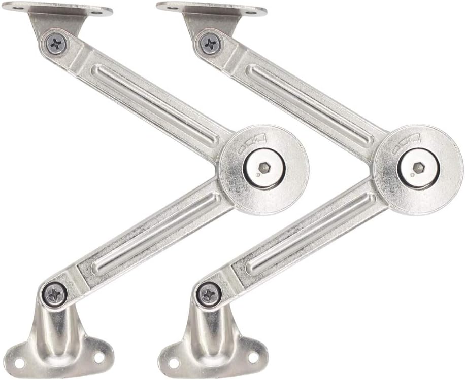 Tuggui Lid Support Hinge Lift Up Stay Buffer Damper Soft Close for Kitchen Cabinet Door Cupboard Pack of 2