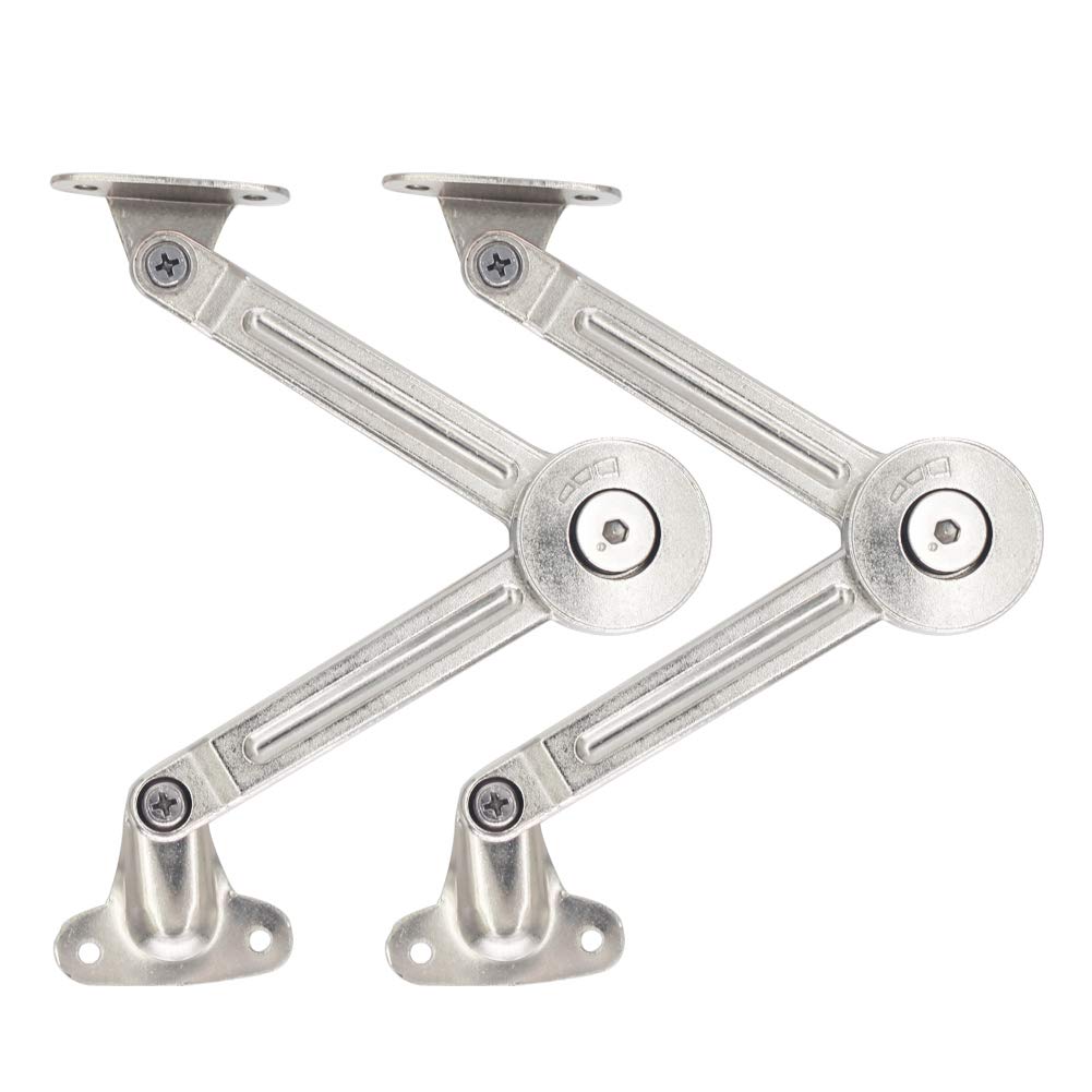 Tuggui Lid Support Hinge Lift Up Stay Buffer Damper Soft Close for Kitchen Cabinet Door Cupboard Pack of 2