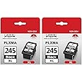 ONLYU Compatible 245XL Ink Cartridges Combo Pack Replacement for Canon PG 245XL PG243 for PIXMA MX492 MX490 MG2522 MG2922 MG2520 MG2920 TS3100 TS3122 TS3300 TR4520 TR4522 IP2820 Printer 2 Black