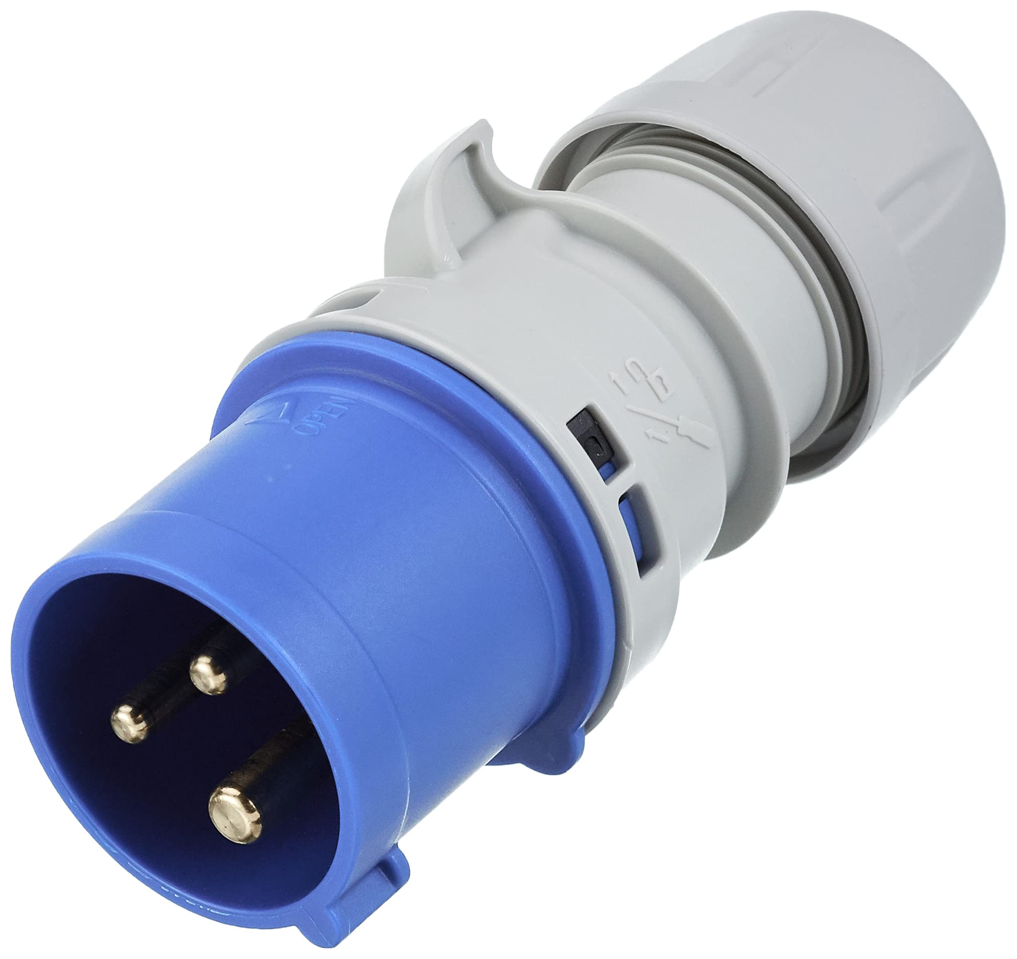 Cartrend Caravan 40556L Caravan CEE Plug 16A Blue/Grey 3-Pin