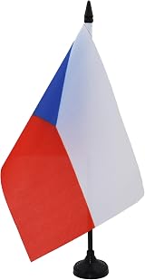 AZ FLAG Czech Republic Table Flag 5x8 in 21x14 cm with Pole & Base