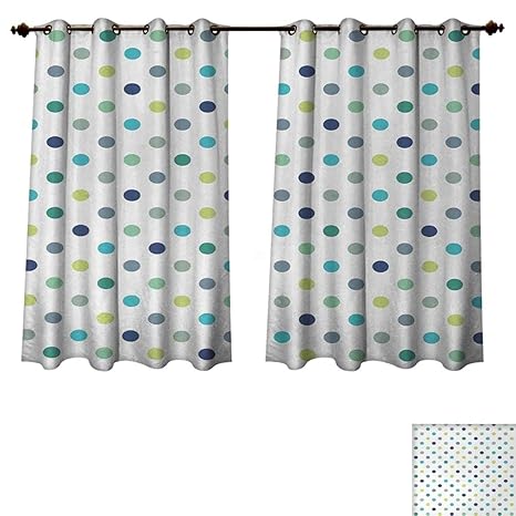 Amazon Com Anzhouqux Polkadot Blackout Thermal Backed Curtains