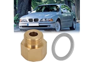 AUTOVIC 8090 Carburetor Inlet Fitting with Washer Brass for Edelbrock Carburetor