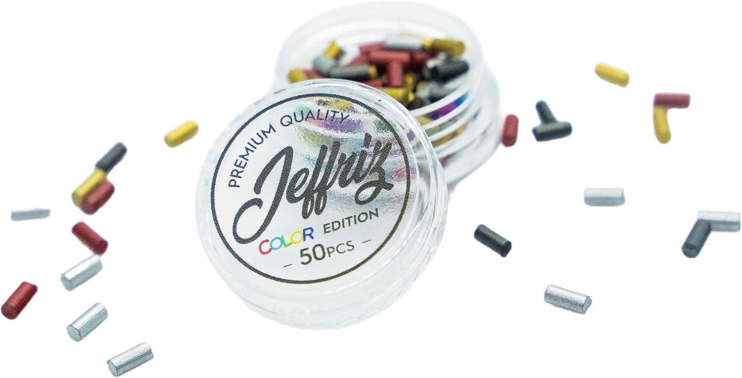 JEFFRIZ - Pack of 50 Lighter Flint - Color Edition - Universal Flints stone compatible with Clipper and Zippo