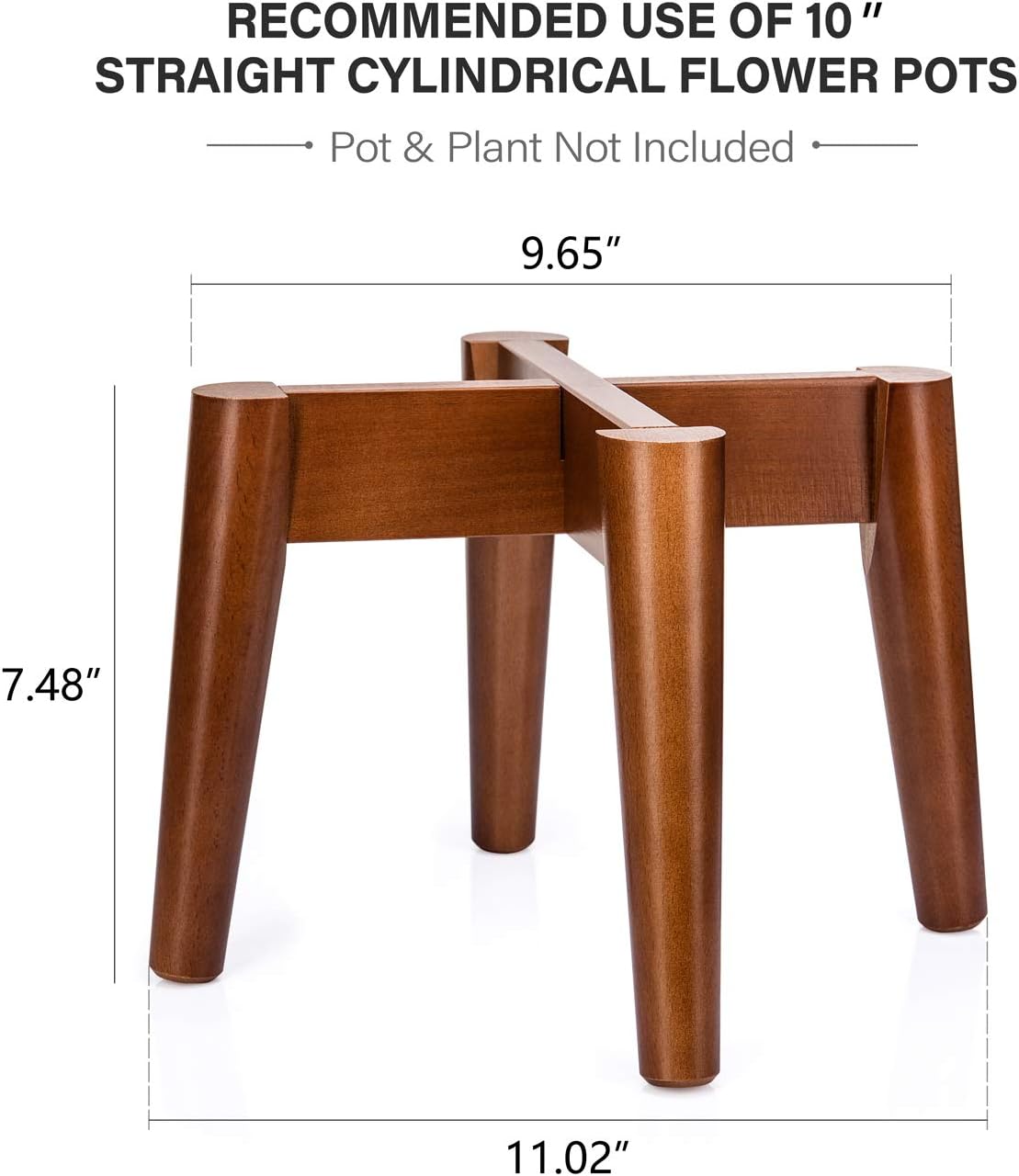 Mkono Plant Stand Mid-Century Modern Plant Stand Indoor (Plant Pot NOT Included) Flower Pot Holder Home Decor, Brown : Garden & Outdoor