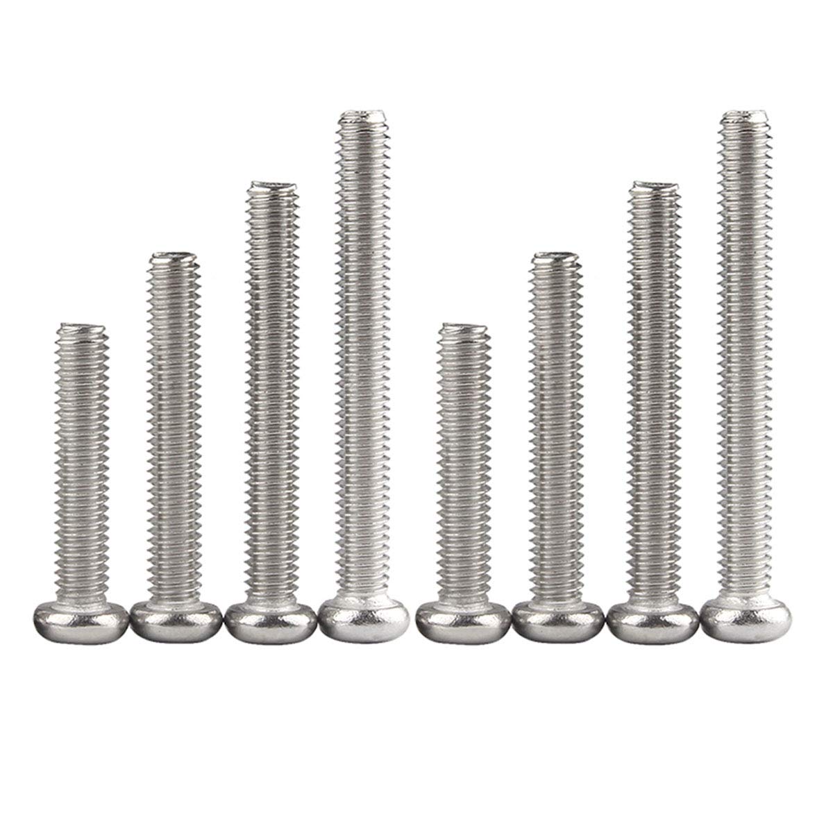 YOFASEN M10 Stainless Steel Pm Screws, Easy-to-Install Phillips Machine Screws, Can Be Screwed Firmly by Hand,M10*35Mm/5Pcs