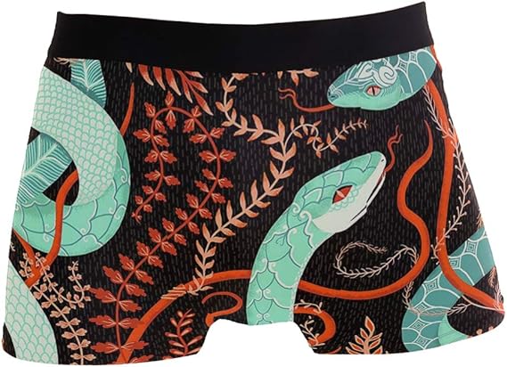 Amazon ながむし へび ジャノビー ボクサーパンツメンズ パンツ ブリーフ ショットパンツ 下着 ストレッチ プレゼント 立体 前閉じ メンズ下着 吸湿速乾 男性肌着 派手 セクシー 人気柄選択あり ボクサー 通販