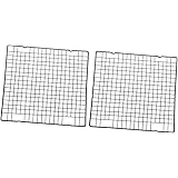 VOSAREA Cooling Baking Rack 2pcs Bread Cooling Rack Carbon Drying Net Stainless Steel Cooling Rack Baking