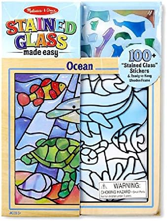 Melissa &amp; Doug Stained Glass Made Easy Ocean from Little Folks with Free Gift