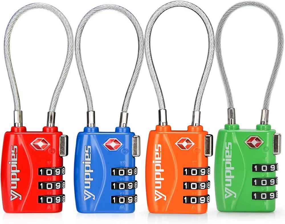  | Black 2 Pack Luggage Locks TSA Approved, Suitcase Lock for Backpack | Luggage Locks