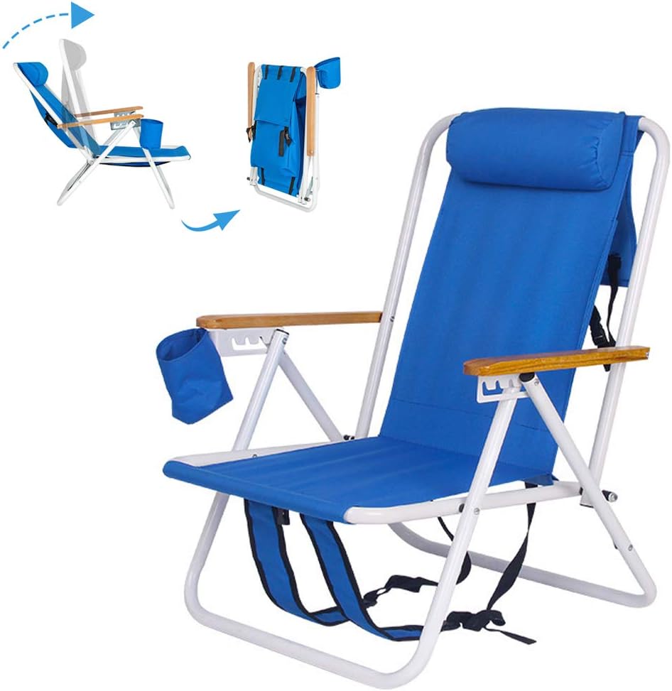 beach chair with cup holder