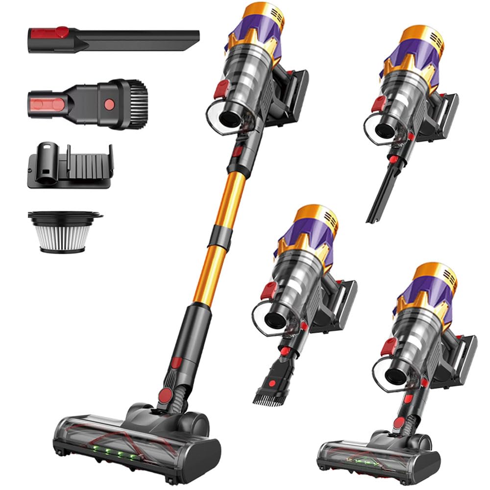 Photo 1 of SPZTJK Cordless Vacuum Cleaner, 550W 65Kpa 40Mins Vacuum Cleaners for Home, LED Screen Stick Vacuum Cleaners, Anti-Tangle 1.2L Dust Cup, 4 in 1 Lightweight Vacuum for Hardwood Floor Carpet Pet Hair