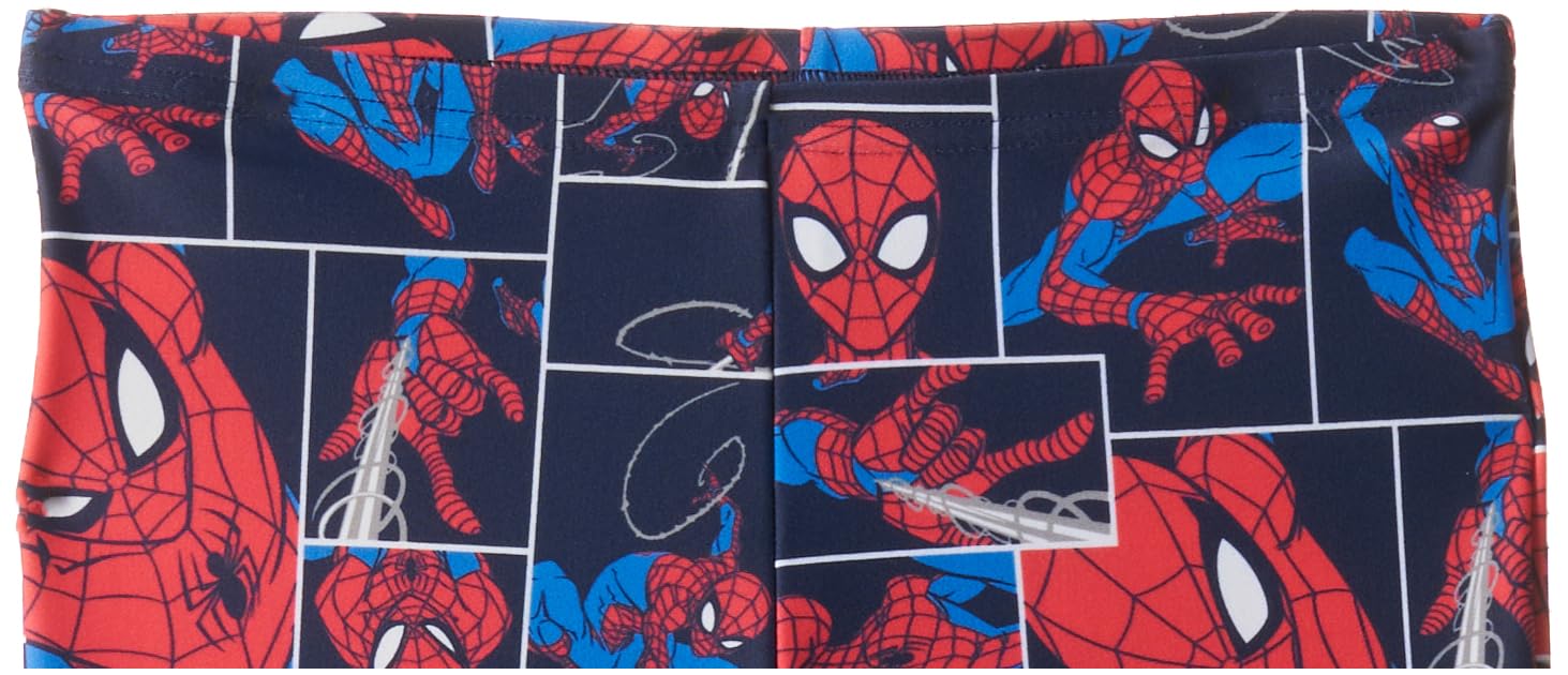 Speedo Tots Marvel Spiderman Aquashort Swimwear - Navy & Lava Red 2