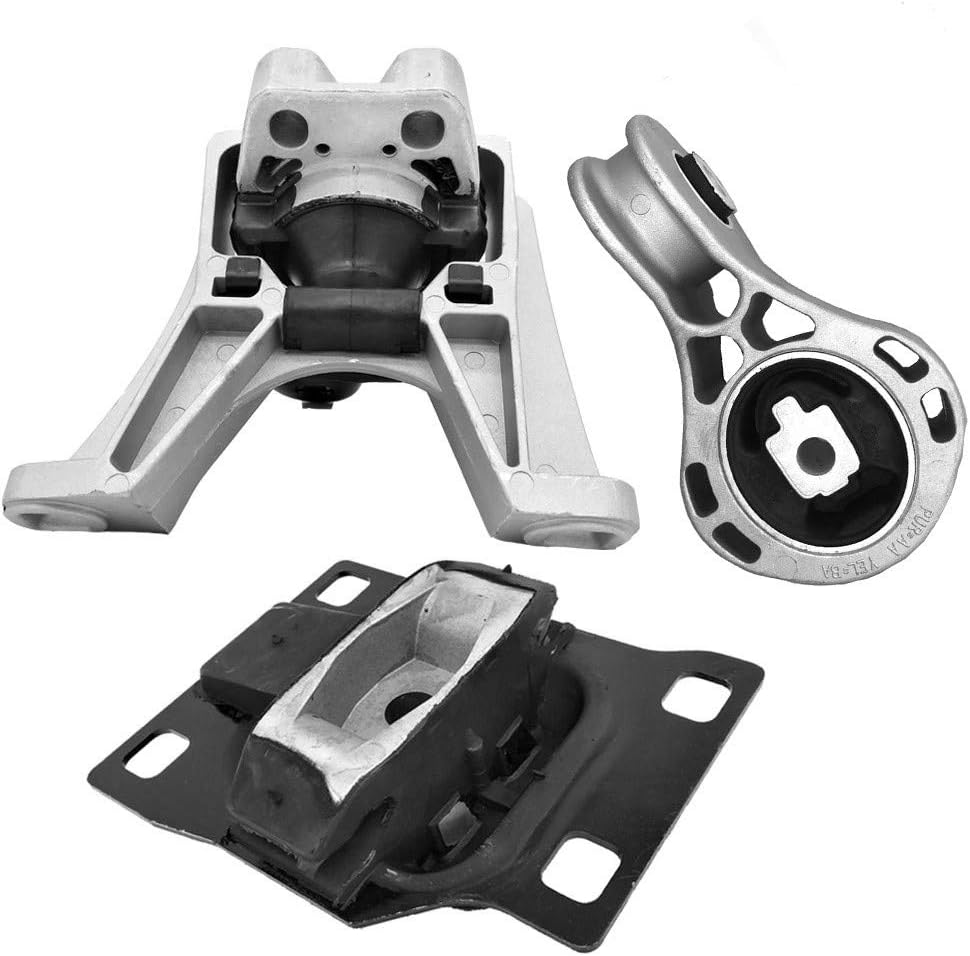 Engine Mount Motor 3PCS Fits 2008 2009 2010 2011 Ford Focus 2.0L Auto 3PCS Automotive