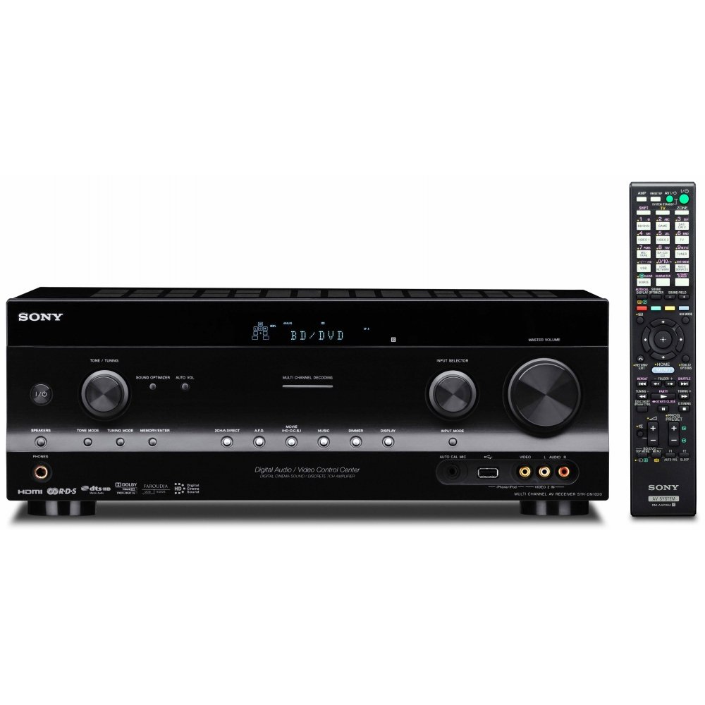 Sony STR-DN1020 3D Blu-ray Disc A/V Receiver (Black) (Discontinued by Manufacturer)