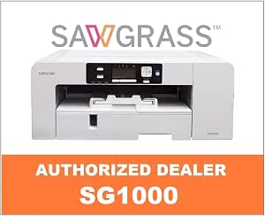 Amazon.com: Sawgrass Impresora de sublimación Virtuoso SG1000 - Paquete con  tintas Sublijet UHD - Más 220 hojas de papel de sublimación de 8.5x11  (marca Sublimax) y 5 rollos de cinta térmica. Software