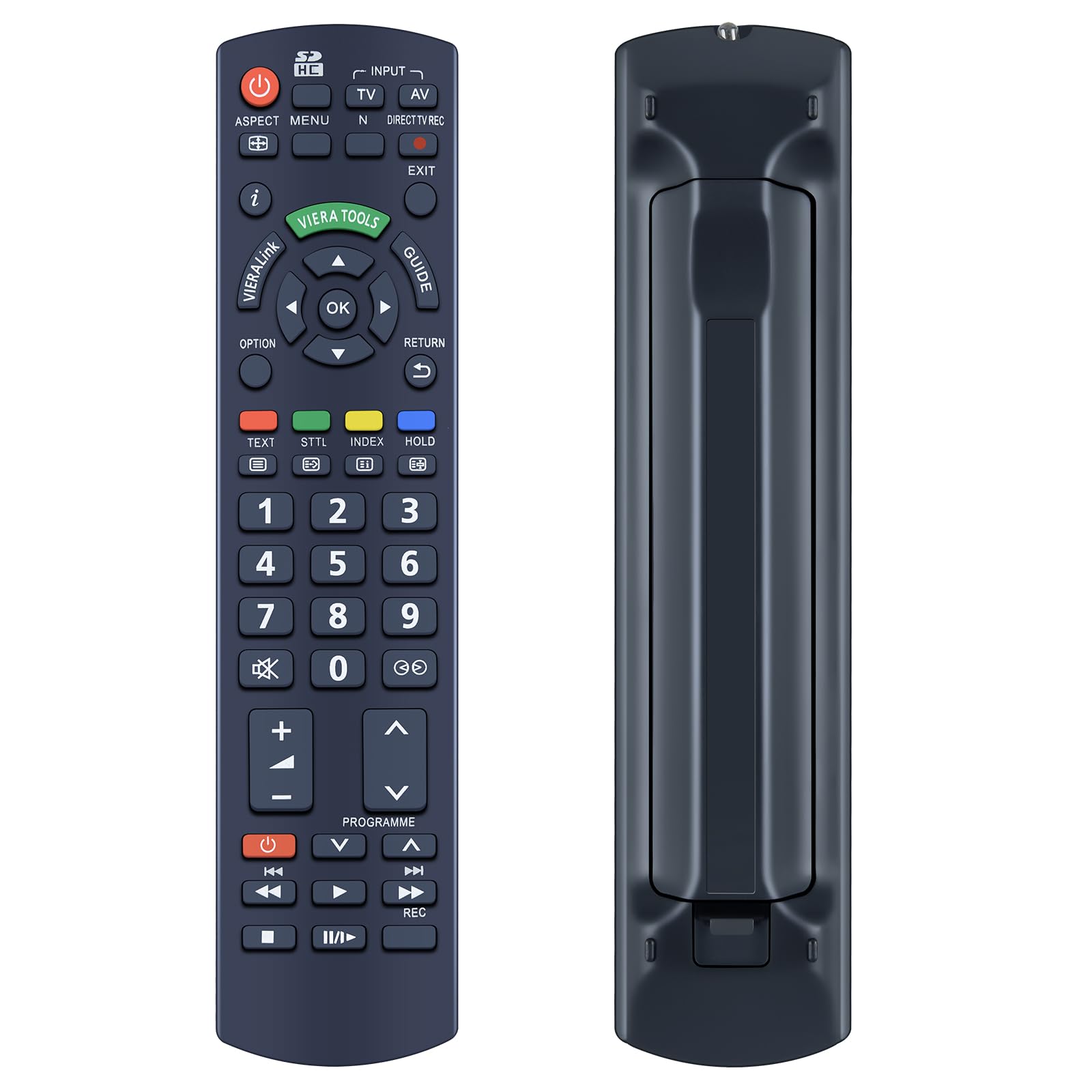New Replacement N2QAYB000328 Remote Control for Panasonic, Compatible with TX-P37X10L TX-P37X10Y TX-P42C10B TX-P42C10E TX-L19C20B TX-L19C20BW TX-L19C20E TX-L19C20EW TX-L19X10B TX-L19X10BW