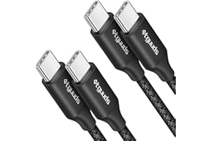 etguuds USB C to USB C Cable [2ft, 2-Pack], 60W USBC to USBC Cord, Type C to C Charger Cable Fast Charging Compatible with iP