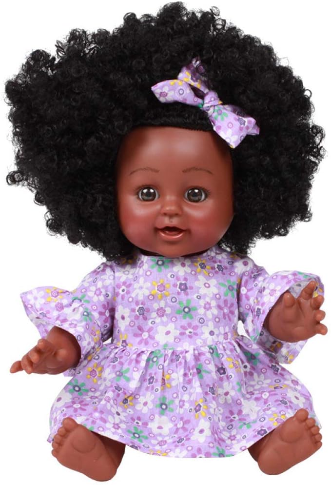 Prezzo ZBYY Bambole Reborn in Silicone Femmina Molle Simulazione Vinile Reborn Doll Mini Regalo di Natale di Compleanno 14 Pollici 35Cm,Purple Offerte