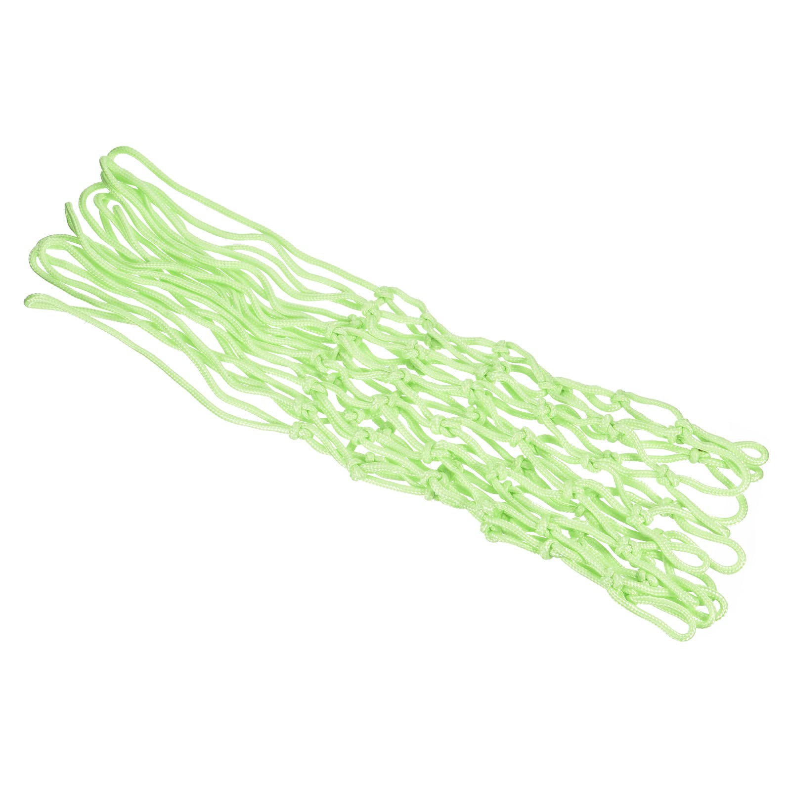 PATIKIL 17.7" Basketball Net Replacement, Portable Luminous Nightlight Basketball Hoop Net for Indoor Outdoor 12 Loops Rims, Green