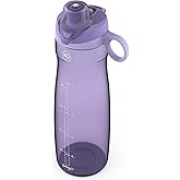 Pogo Plastic Water Bottle with Straw Lid and Carry Handle, Reusable, BPA Free, Dishwasher Safe, Perfect for Travel, School, Outdoors, and Gym | 32oz, 40oz