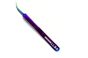 LLBA Lash Tweezer Professional Volume False Lash Application Tool | Multi Shapes & Purposes Tweezers | Non-Slip Grip Tweezers for Volume, Isolation & Classic Lashes (Galaxy, Abracadabra Isolation)