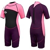 Yikayin Kids Wetsuit for Boys Girls – 2.5mm Neoprene Thermal Youth Wet Suit for Swimming, Diving, Surfing, Snorkeling