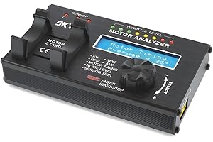 SkyRC Brushless Motor Analyzer: Motor KV, RPM, Timing Measurement, Hall Sensor Check, Brushless Motor Tester with 2x16 Characters LCD - Ideal for RC Hobby