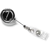 Chrome Clip-On Badge Holder