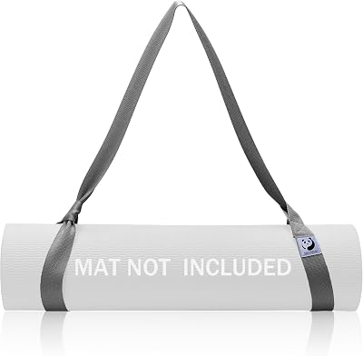 Slim Panda Yoga Mat Straps Carry Sling Adjustable Cotton Carrier 70in