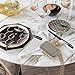 GYY Flatware Set, Stainless Steel Tableware Dinnerware Set for 1 Person with Black Mirror Coating and Elongated Handles, Ideal as Gift (4 Pieces)