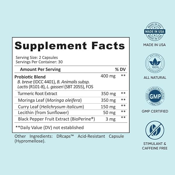 BB COMPANY PROVITALIZE | PROBIOTICS FOR WOMEN, MENOPAUSE | JOINT SUPPORT, SEXY MIDSECTION CURVES, DIGESTIVE HEALTH, MENOPAUSE BLOAT | TURMERIC CURCUMIN MORINGA | PACKAGING VARY | 60 CT