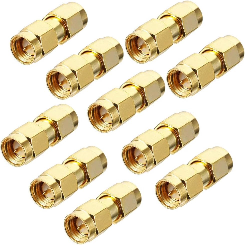 TengKo 10 x SMA Male to SMA Male RF Coaxial Adapter