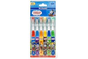 Brush Buddies Thomas & Friends Toothbrush for Kids, Kids Toothbrushes, Toddler Toothbrush Ages 2-4, Soft Bristles for Kids, 6PK