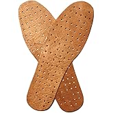 Men's Hard Leather Insole 2.5mm Thick Absorb Sweat Breathable Insole for Oxford Shoes Brogue Leisure Derby Shoes (US9/10.6inch/27cm)