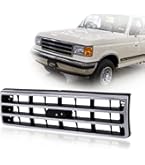APS Aluminum Billet Grille Insert For Ford Bronco & F-Series 1987-1991 - Chrome Polished Finish