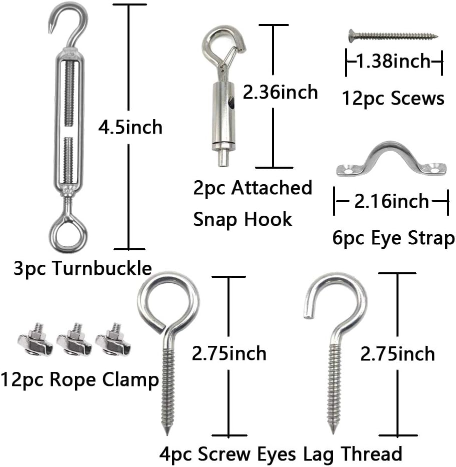 ANDOT Outdoor Lights Hanging Kit, Globe String Lights Suspension Kit