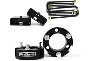 PRAOENTS 3" Front and 2" Rear Leveling Lift Kit for 2007-2017 Toyota Tundra, 3 Inch Front and 2 Inch Rear Strut Spacer Suspension Lift Kits Lift Spacers
