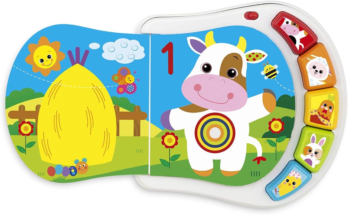 Chicco Numbers Colour Book, Multicoloured for Kid - The Farm Animals, Format: Book, Batteries: 3 AAA, 25.4 cm x 5.8 cm x 0.1 cm - Image 3