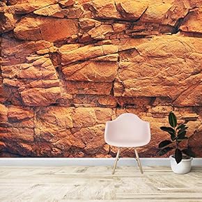 Wall Mural Realistic Rock Background Removable Self-Adhesive Large Wallpaper - 66x96 inches