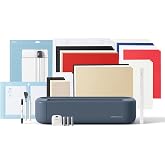 Cricut Maker&reg; 5 Essential Bundle + Digital Content, Slate Blue | Includes Supplies for 65 Projects + Bonus Digital Content - Works with 300+ Materials - Sleek, Simplified Design